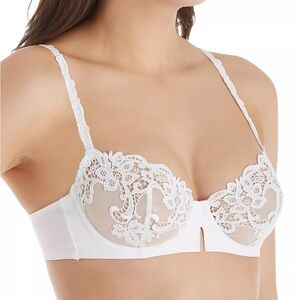 SIMONE PERELE WHITE LACE BRA 32C